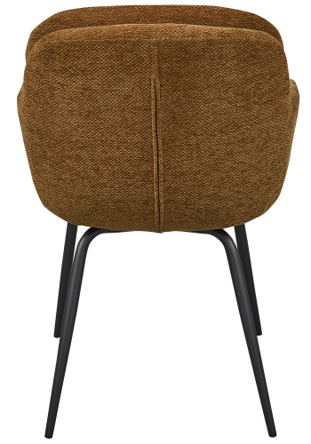 WOOOD RUNA SPISESTOL CHENILLE KARAMELL BRUN/GUL