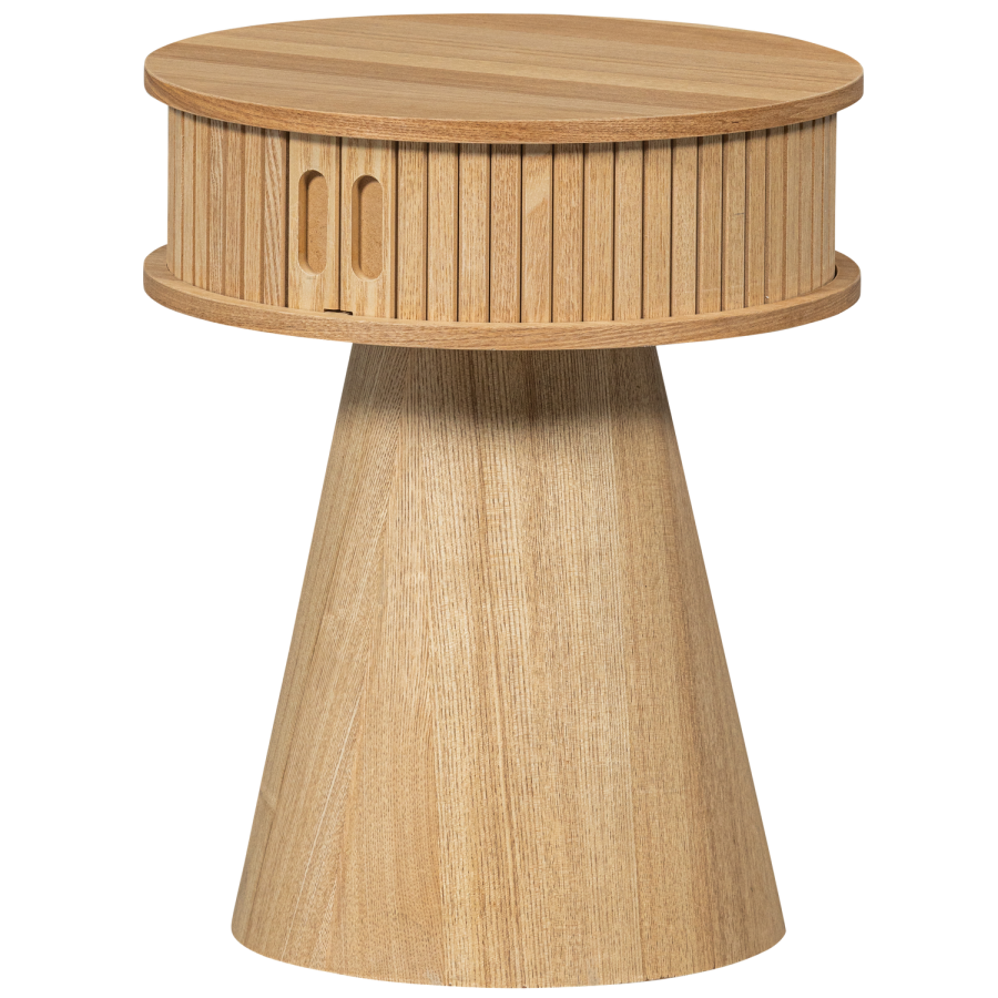 WOOOD KARRI NATBORD RUNDT TR NATURLIGT