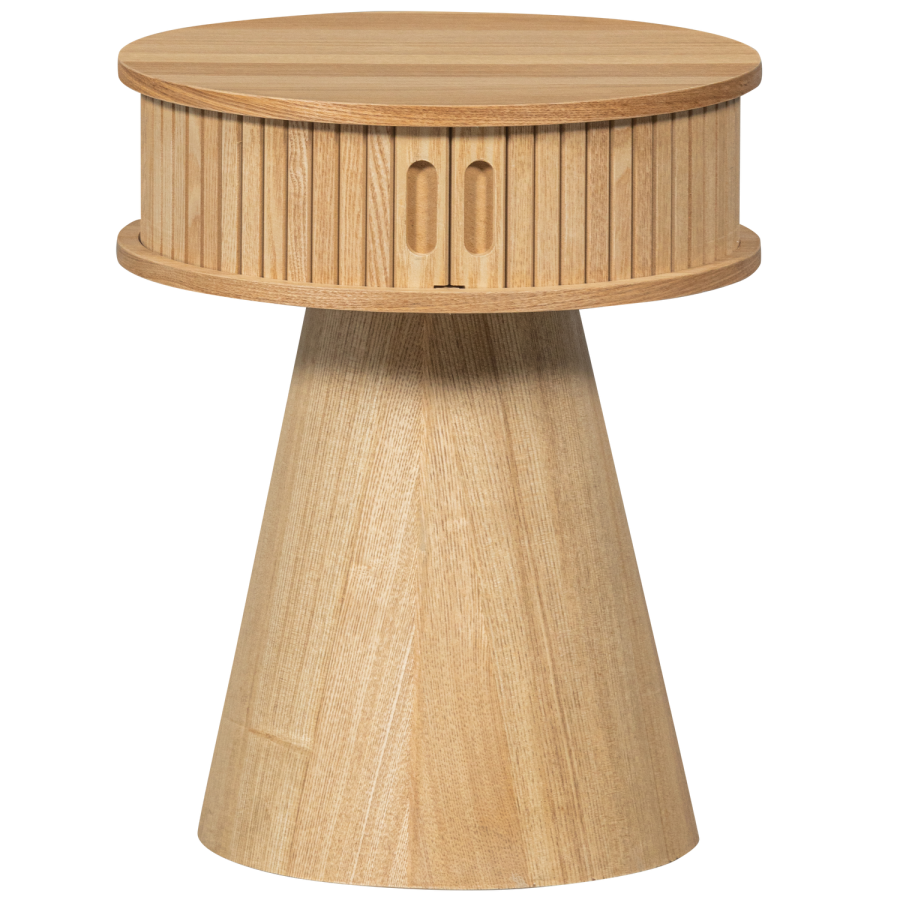 WOOOD KARRI NATBORD RUNDT TR NATURLIGT