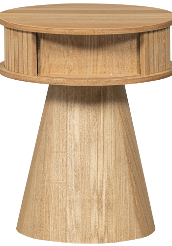 WOOOD KARRI NATBORD RUNDT TR NATURLIGT