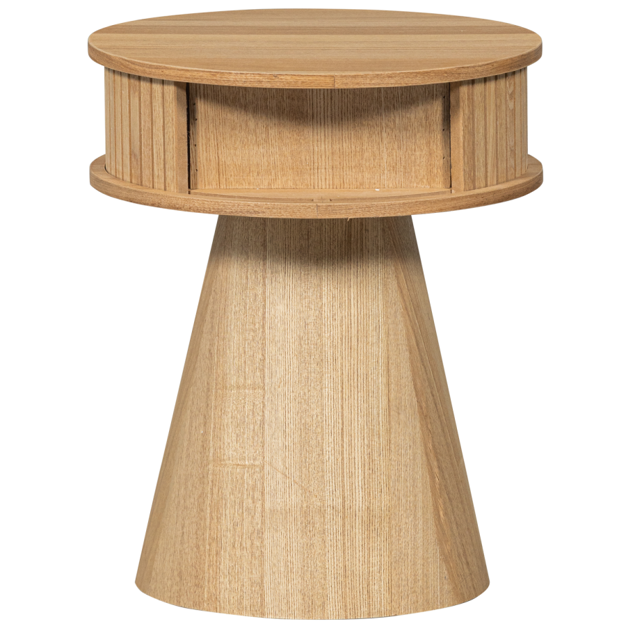 WOOOD KARRI NATBORD RUNDT TR NATURLIGT