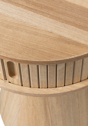 WOOOD KARRI NATBORD RUNDT TR NATURLIGT