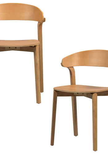 WOOOD Cras spisebordsstol - natur askefinr og birket