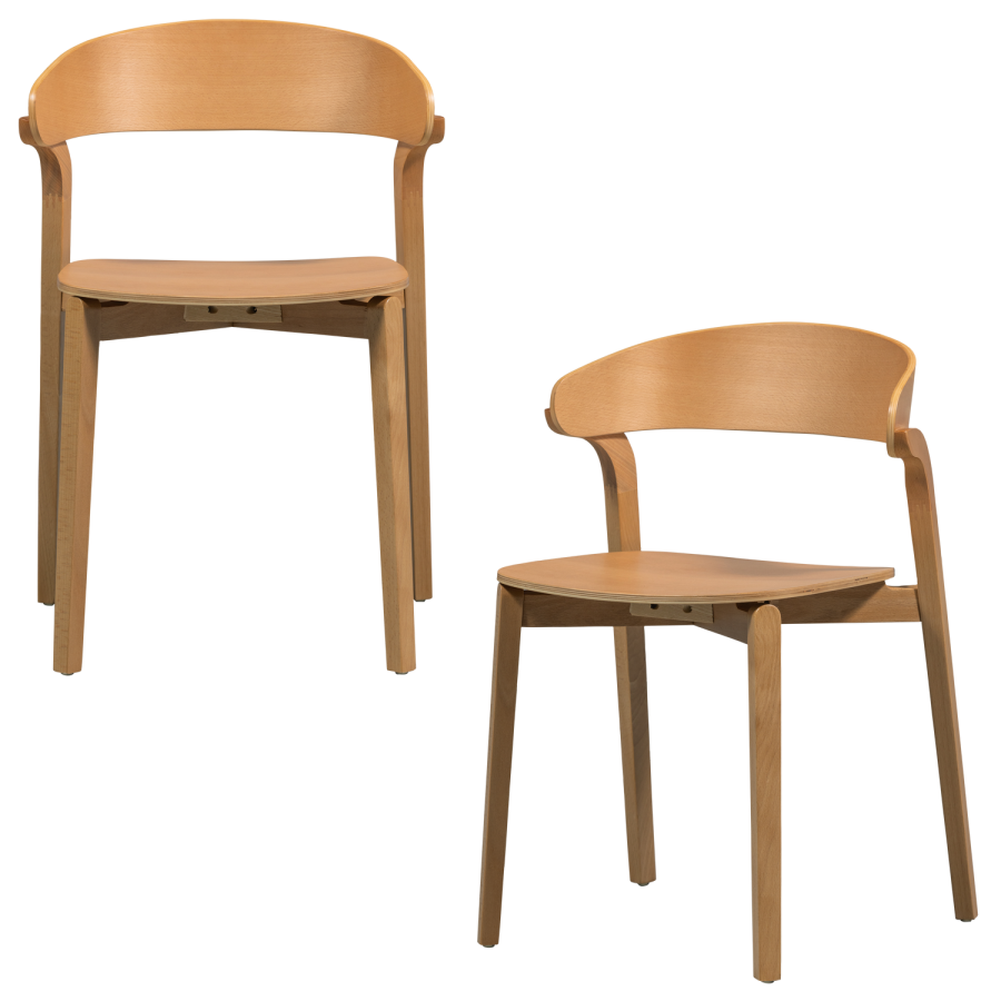 WOOOD CRAS SPISESTOL NATURLIG