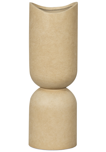 TRÄ MOSI VAS/VÄXTGRUKA FIBERLER BEIGE 75x25CM