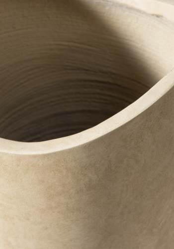 TRÄ MOSI VAS/VÄXTGRUKA FIBERLER BEIGE 75x25CM