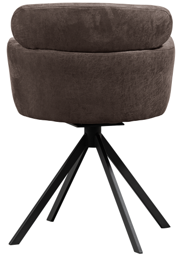 WOOOD FENNE SNURBAR STOL I SKINNLOOK SVART/GR