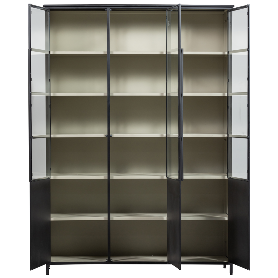 WOOOD EXHIBIT XL 3-DRS DISPLAYMONTER METAL SORT