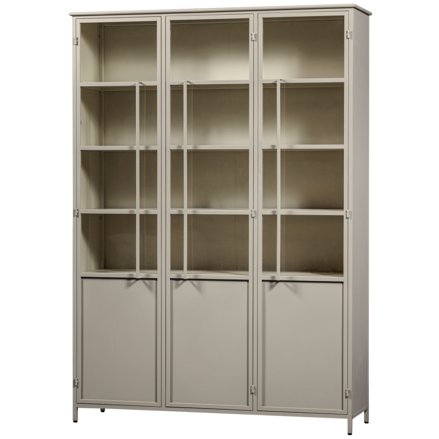 WOOOD EXHIBIT XL 3-DRS DISPLAYMONTER METAL SAND