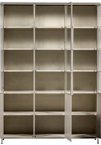 WOOOD EXHIBIT XL 3-DRS DISPLAYMONTER METAL SAND