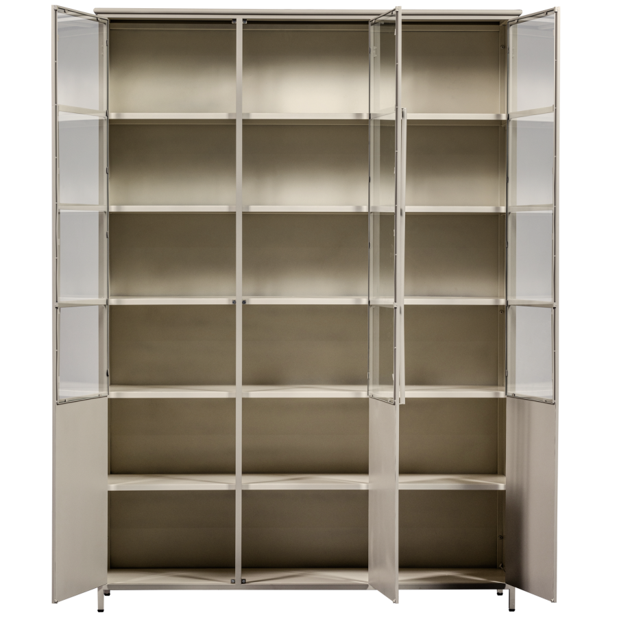 WOOOD EXHIBIT XL 3-DRS DISPLAYMONTER METAL SAND