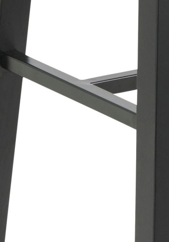 ACT NORDIC Chara rektangulrt barbord, Plate i vill eik oljet eikefiner, Stativ i matt svart NC lakk eikefiner med fotsttte og planker, 117x58x105 cm