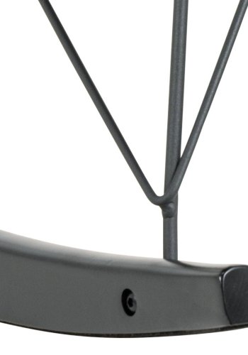 ACT NORDIC Kelsey Schaukelstuhl, Orson Stoff graubraun 60, Kufengestell mattschwarze NC-Lackbuche und mattschwarzer, rauer, pulverbeschichteter Stahl mit Reiverschluss