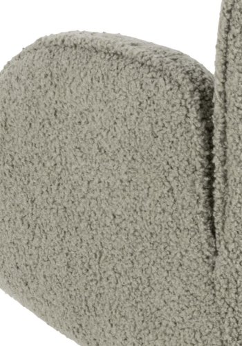 ACT NORDIC Kelsey Schaukelstuhl, Orson Stoff graubraun 60, Kufengestell mattschwarze NC-Lackbuche und mattschwarzer, rauer, pulverbeschichteter Stahl mit Reiverschluss