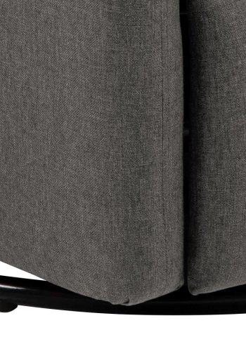 ACT NORDIC Mikkeli manuel recliner, m. drejefunktion, rocking funktion, armln - gr stof, sort stl