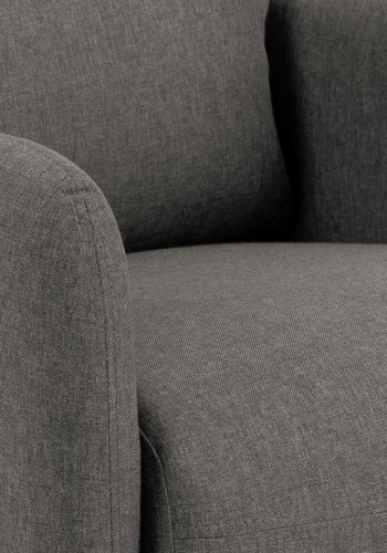 ACT NORDIC Mikkeli manuel recliner, m. drejefunktion, rocking funktion, armln - gr stof, sort stl