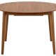 ACT NORDIC Montreux runder Esstisch, Platte matt Walnuss Acryllackfurnier, Gestell Walnuss gebeizt Acryllack Kautschukholz mit Butterfly-Auszug und zustzlicher Ablageplatte, 115/154x75 cm