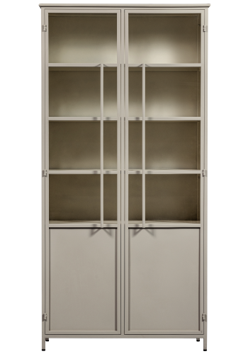 WOOOD EXHIBIT XL 2-DRS DISPLAYMONTRE METAL SAND