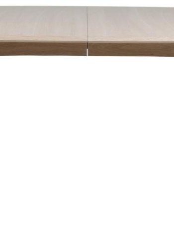 ACT NORDIC Marte rechteckiger Esstisch, Platte wei&szlig; pigmentiertes ge&ouml;ltes Eichenfurnier, Gestell wei&szlig; pigmentierte ge&ouml;lte Eiche mit Vorbereitung f&uuml;r Einlegeplatten, 180x102x76 cm