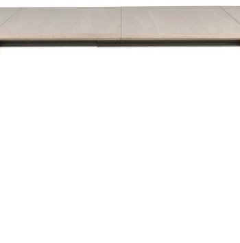 ACT NORDIC Marte rechteckiger Esstisch, Platte wei&szlig; pigmentiertes ge&ouml;ltes Eichenfurnier, Gestell wei&szlig; pigmentierte ge&ouml;lte Eiche mit Vorbereitung f&uuml;r Einlegeplatten, 180x102x76 cm