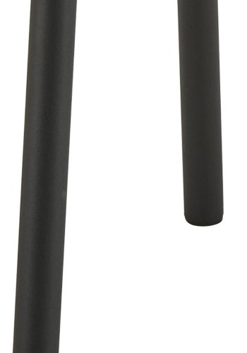 ACT NORDIC Cliff spisestol, Caso stoff antrasitt 17, Stativ matt svart grovt pulverlakkert stl med glidels, eske 2 stk.