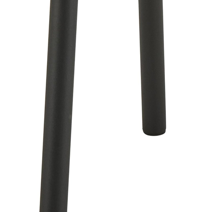 ACT NORDIC Cliff spisestol, Caso stoff antrasitt 17, Stativ matt svart grovt pulverlakkert stl med glidels, eske 2 stk.