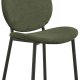 ACT NORDIC Cliff spisestuestol, Caso stoff skoggrnt 162, Ramme matt svart grovt pulverlakkert stl med glidels, eske med 2 stk., eske 3 av 3