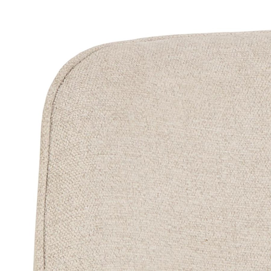 ACT NORDIC Carlton spisestuestol, Apia stoff beige 453, 4-stjerners understell mattsvart, grovt pulverlakkert stl med svingfunksjon og pocketfjrer, eske med 2 stk.