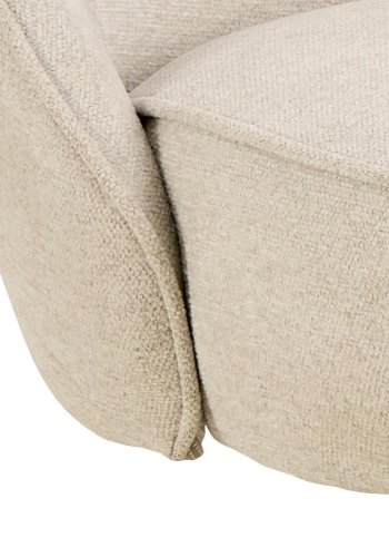 ACT NORDIC Carlton spisestuestol, Apia stoff beige 453, 4-stjerners understell mattsvart, grovt pulverlakkert stl med svingfunksjon og pocketfjrer, eske med 2 stk.