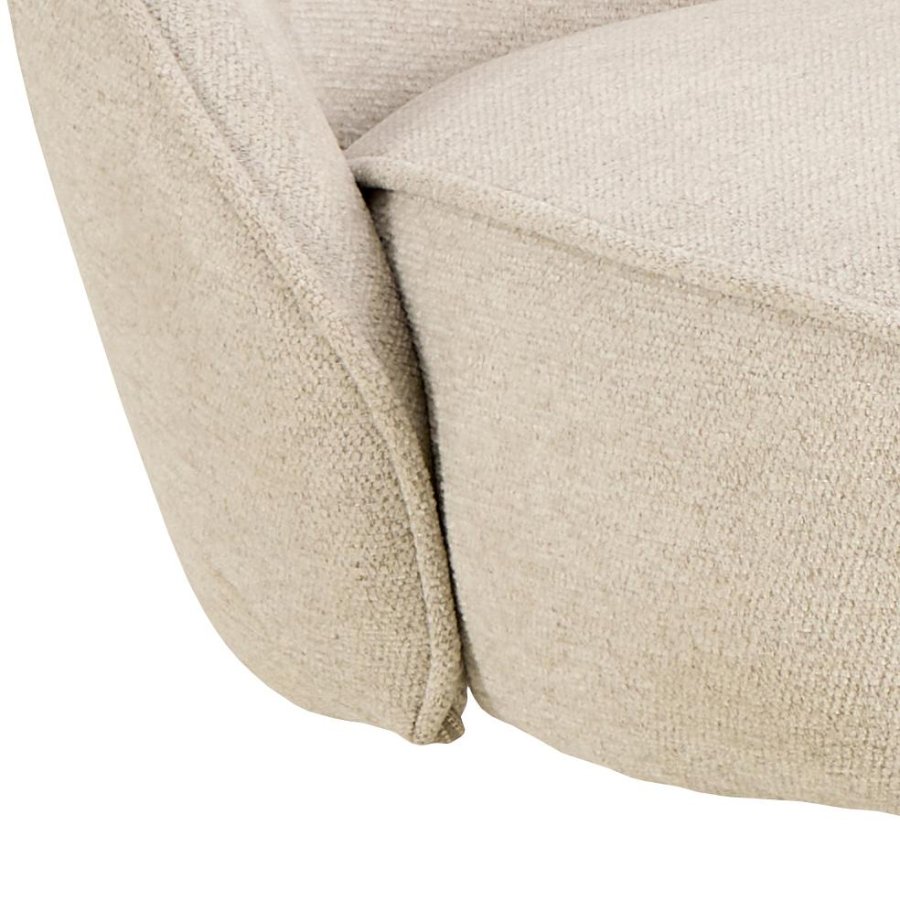 ACT NORDIC Carlton spisestuestol, Apia stoff beige 453, 4-stjerners understell mattsvart, grovt pulverlakkert stl med svingfunksjon og pocketfjrer, eske med 2 stk.