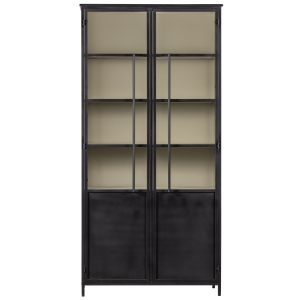 WOOOD EXHIBIT XL 2-D�RRARS DISPLAYF�STE METALL SVART