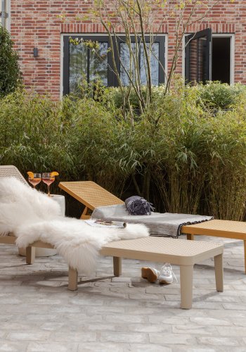 WOOOD JJinte solseng, justerbar 4 pos. - sand polypropylen