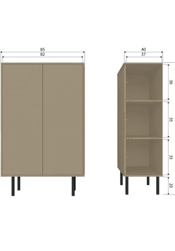 WOOOD CADIZ FÖRVARINGSSKP I FURU [fsc]