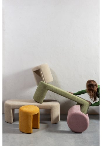 WOOOD JACOB BÄNK OLIVGRÖN