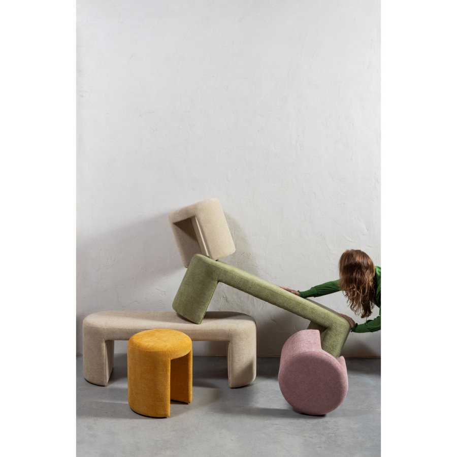 WOOOD JACOB BÄNK OLIVGRÖN