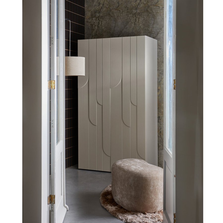 WOOOD POPULR KOLOGISK POUF NATURLIG