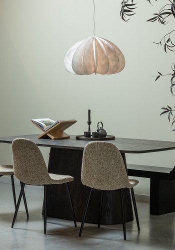 WOOOD LEAH SPISEBORD MDF MRKEBRUNT 200x105CM