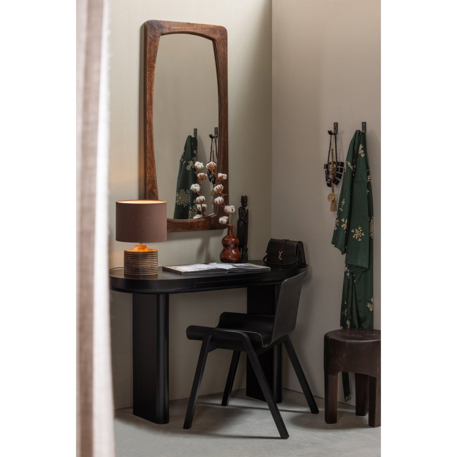 WOOOD MAEL SKRIVEBORD/SIDEBORD FINÉR SORT