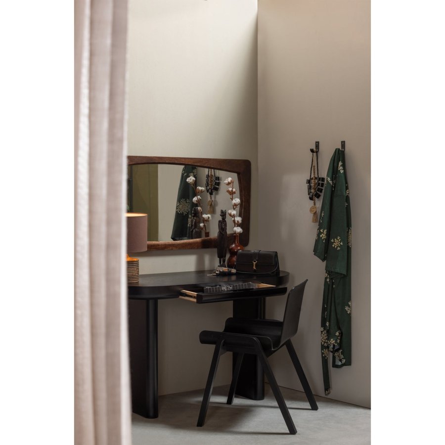 WOOOD MAEL SKRIVEBORD/SIDEBORD FINÉR SORT