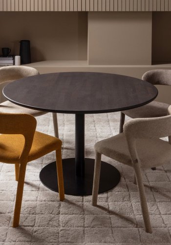 WOOOD Noble spisebordsstol - sand polyester stof