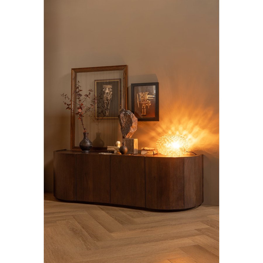 WOOOD SENSE BYRA MED 4 DÖRRAR I MANGOTRÄ MÖRKBRUNT