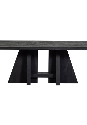 WOOOD KEAN SPISEBORD MED MIDTERBEN MANGO TR SORT 220X100CM