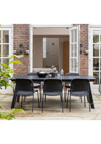 WOOOD VEERLE BORD ALUMINIUM/POLYWOOD ANTRACIT 220X100CM