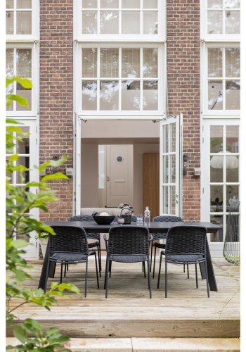 WOOOD VEERLE BORD ALUMINIUM/POLYWOOD ANTRACIT 220X100CM