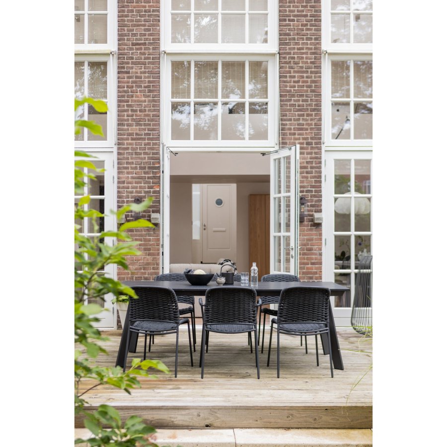 WOOOD VEERLE BORD ALUMINIUM/POLYWOOD ANTRACIT 220X100CM