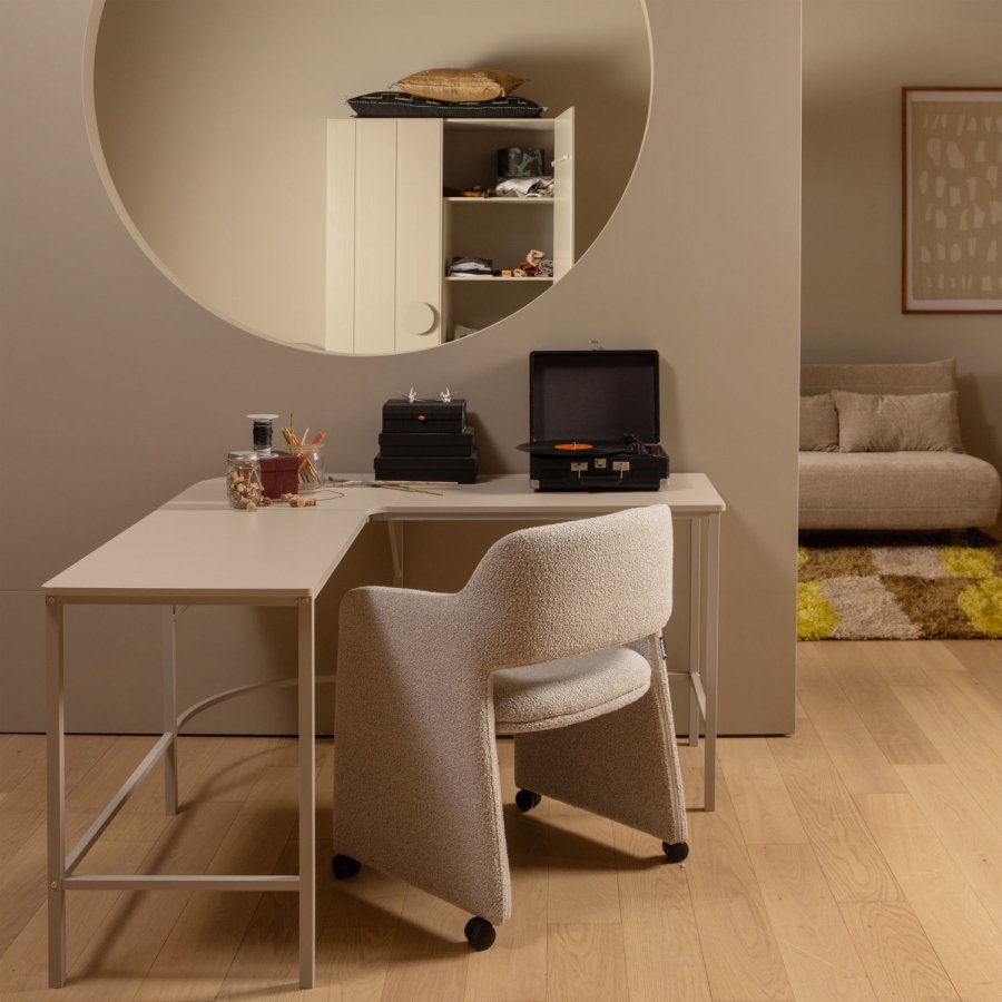 WOOOD MIKE HJRNESKRIVEBORD TR/METALSTV