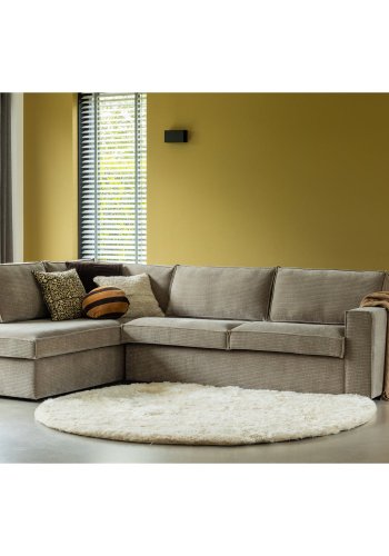 WOOOD Loft gulvlampe - natur boucl stof (H:130)