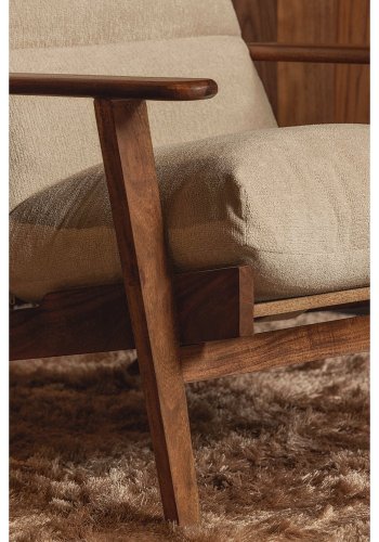 WOOOD HOUSTON LNESTOL BOUCLE/TR NATURLIG