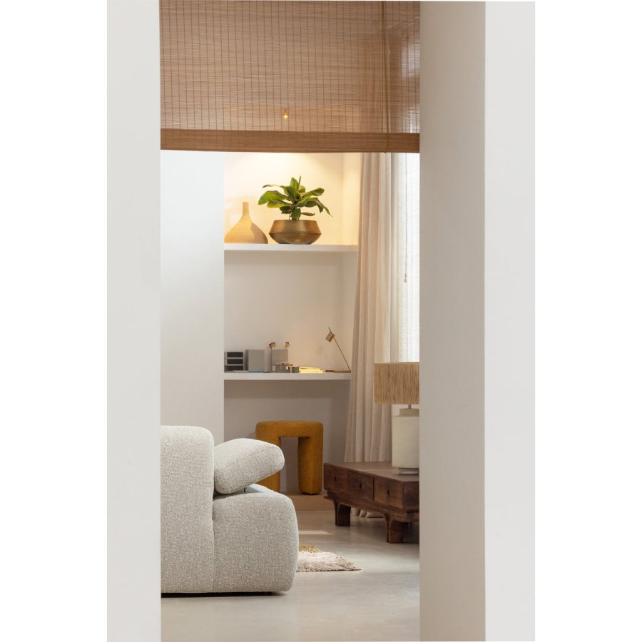 WOOOD Staes TV-bord, m. 3 skuffer - valnddefarvet mangotr (180x45)