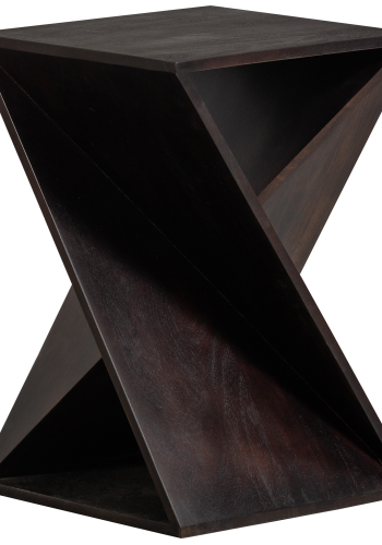 SIDOBORD I AKACIATRÄ, MÖRKBRUNT, FRN IKEM, WOOOD